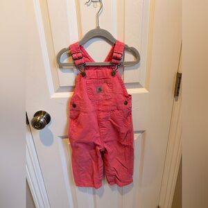 Carhartt Kids Bright Pink Overalls